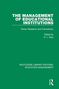 Enlarge image Cover: The Management of Educational Institutions - Routledge