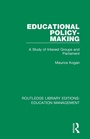 Cover: Educational Policy-making - Routledge