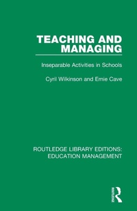 Enlarge image Cover: Teaching and Managing - Routledge