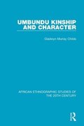 Cover: Umbundu Kinship and Character - Routledge