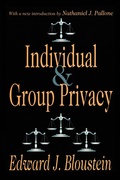 Cover: Individual and Group Privacy - Routledge