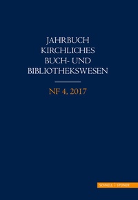 Abbildung von: Jahrbuch kirchliches Buch- und Bibliothekswesen - Schnell & Steiner