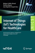 Cover: Internet of Things (IoT) Technologies for HealthCare - Springer
