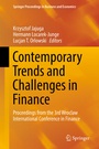 Cover: Contemporary Trends and Challenges in Finance - Springer