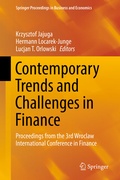 Cover: Contemporary Trends and Challenges in Finance - Springer
