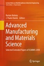 Cover: Advanced Manufacturing and Materials Science - Springer