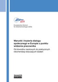 Cover: Warunki i kryteria dialogu społecznego w Europie z punktu widzenia pracownika - Shaker