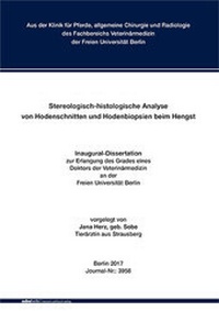 Abbildung von: Stereologisch-histologische Analyse von Hodenschnitten und Hodenbiopsien beim Hengst - Mensch & Buch