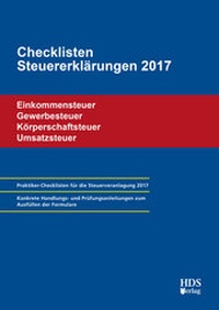 Abbildung von: Checklisten Steuererklärungen 2017 - HDS