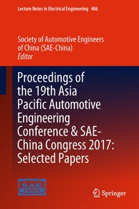 Abbildung von: Proceedings of the 19th Asia Pacific Automotive Engineering Conference & SAE-China Congress 2017: Selected Papers - Springer