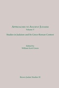 Cover: Approaches to Ancient Judaism - Scholars Press