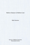 Cover: Motive Clauses in Hebrew Law - Scholars Press