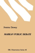 Cover: Markan Public Debate - Scholars Press