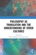 Cover: Philosophy as Translation and the Understanding of Other Cultures - Routledge