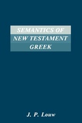 Cover: Semantics of New Testament Greek - Scholars Press