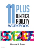 Cover: 11 Plus Numerical Ability Workbook - achieve2day