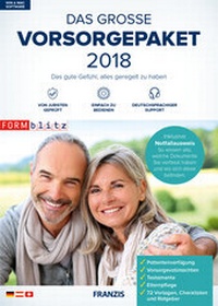 Abbildung von: Das große Vorsorgepaket 2018 - FRANZIS GmbH