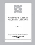 Cover: The Textual Criticism of Sumerian Literature - American Society of Overseas Research