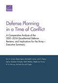Cover: Defense Planning in a Time of Conflict - RAND