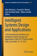Cover: Intelligent Systems Design and Applications - Springer