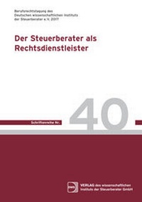 Abbildung von: Der Steuerberater als Rechtsdienstleister - DWS Steuerberater Medien GmbH