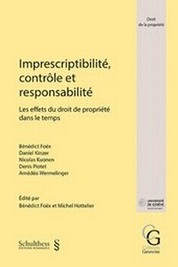 Enlarge image Cover: Imprescriptibilité, contrôle et responsabilité - Schulthess Juristische Medien