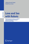 Cover: Love and Sex with Robots - Springer