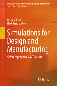 Enlarge image Cover: Simulations for Design and Manufacturing - Springer