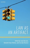 Cover: Law as an Artifact - Oxford University Press