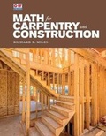 Cover: Math for Carpentry and Construction - Goodheart-Wilcox Publisher