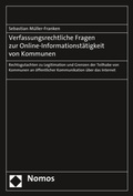 Abbildung von: Verfassungsrechtliche Fragen zur Online-Informationstätigkeit von Kommunen - Nomos