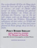 Cover: PERCY BYSSHE SHELLEY Oden, Sonette, Stanzen, The Masque of Anarchy - EDITION SIGNAThUR