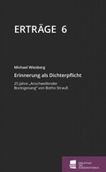 Cover: Erinnerung als Dichterpflicht - F&ouml;rderstiftung Konservative Bildung und Forschung