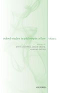 Cover: Oxford Studies in Philosophy of Law Volume 3 - Oxford University Press