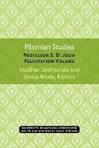 Enlarge image Cover: Paninian Studies - University of Michigan, Centre for South and Southeast Asian Studies