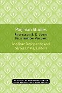 Enlarge image Cover: Paninian Studies - University of Michigan, Centre for South and Southeast Asian Studies