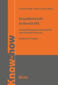Cover: Gesundheitsrecht im Bereich KVG - Dike Verlag Z&uuml;rich