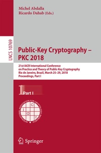 Enlarge image Cover: Public-Key Cryptography - PKC 2018 - Springer