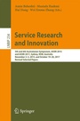 Cover: Service Research and Innovation - Springer
