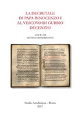 Cover: La decretale di Papa Innocenzo I al vescovo di Gubbio Decennio - EOS Verlag