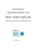Cover: Zur Emeritierung von Prof. Horst M&uuml;ller - Hochschulverlag Mittweida