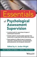 Cover: Essentials of Psychological Assessment Supervision - Wiley