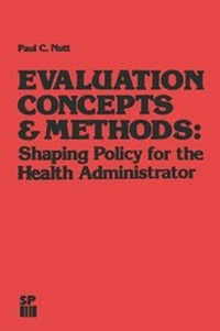 Enlarge image Cover: Evaluation Concepts & Methods - Springer