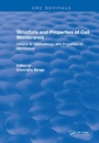 Cover: Structure and Properties of Cell Membrane Structure and Properties of Cell Membranes - CRC Press