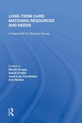 Cover: Long-Term Care: Matching Resources and Needs - Routledge