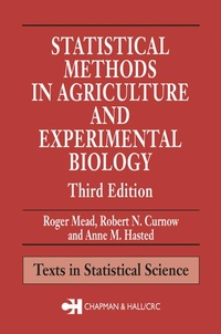 Abbildung von: Statistical Methods in Agriculture and Experimental Biology - Chapman & Hall/CRC