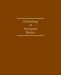 Cover: Chronology of European History 15000bc 1997 - Salem Press Inc
