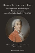 Cover: Philosophische Abhandlungen, Rezensionen und unver&ouml;ffentlichte Briefe (1773-1784) - K&ouml;nigshausen & Neumann
