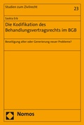 Abbildung von: Die Kodifikation des Behandlungsvertragsrechts im BGB - Nomos