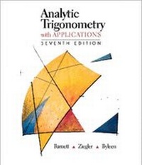 Abbildung von: Analytic Trigonometry with Applications - Thomson Brooks/Cole